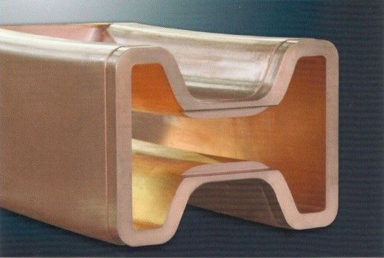 China Tubo exterior do molde do cobre do Cr-chapeamento da paralela do contorno do molde de carcaça contínua fornecedor